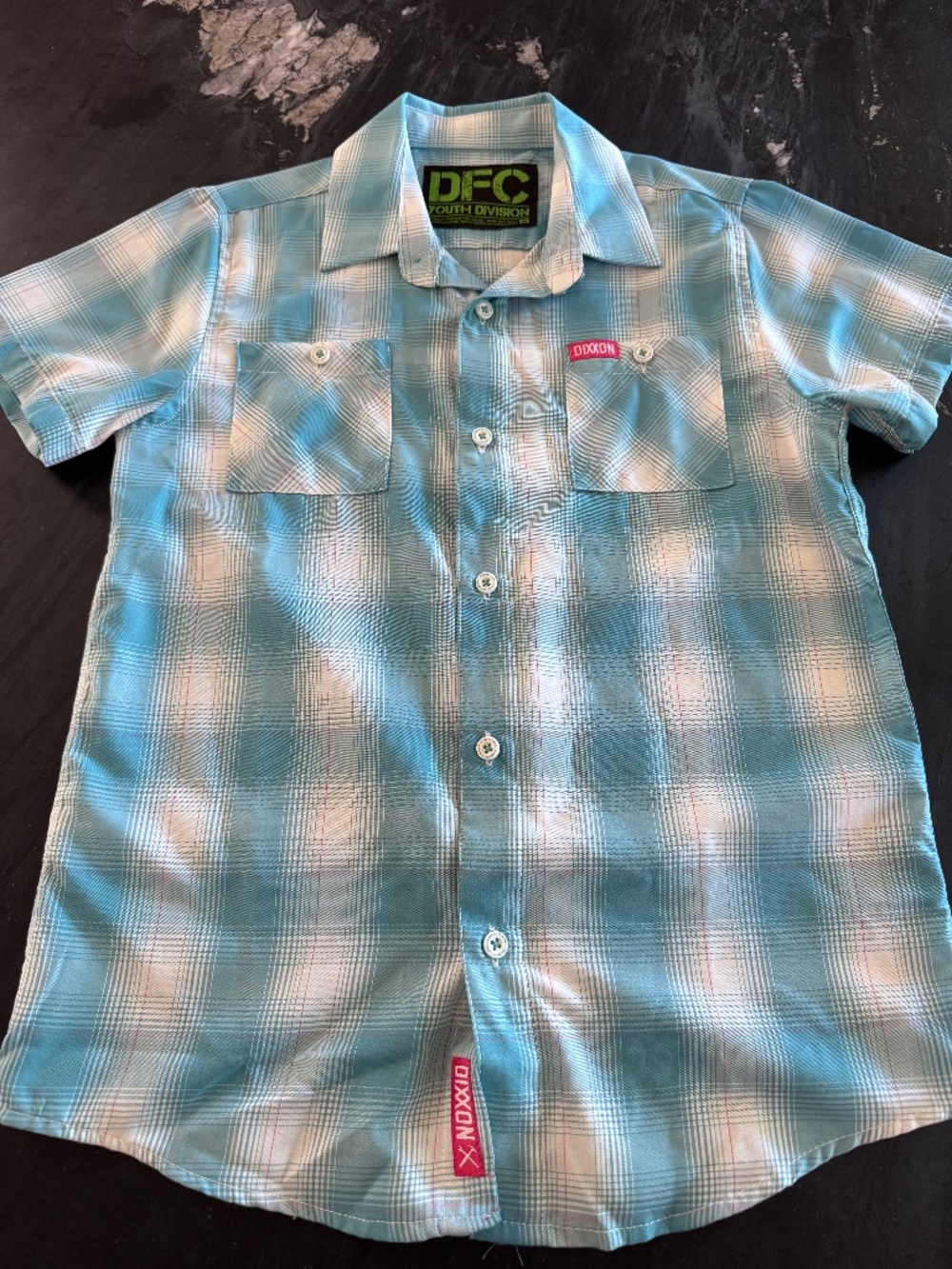 Dixxon youth teal shirt